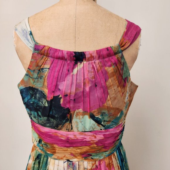 Watercolor Silk Dress - Picture 7 of 11